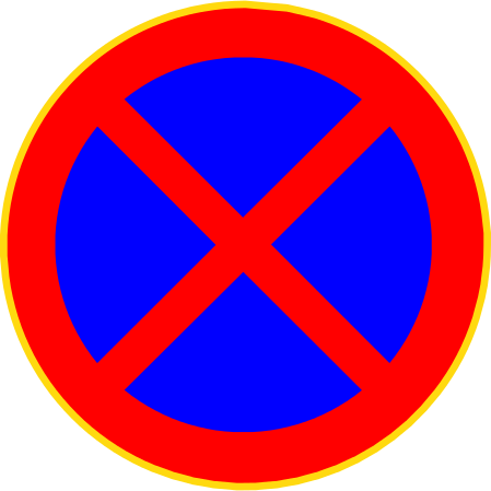 liikennemerkki pysäyttäminen kielletty
