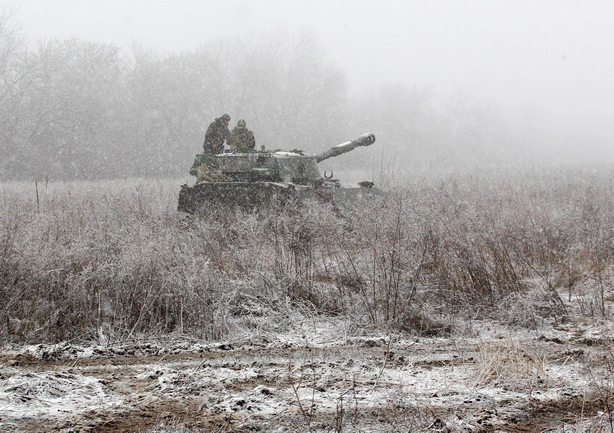 Tykistöä Ukrainan sodassa.