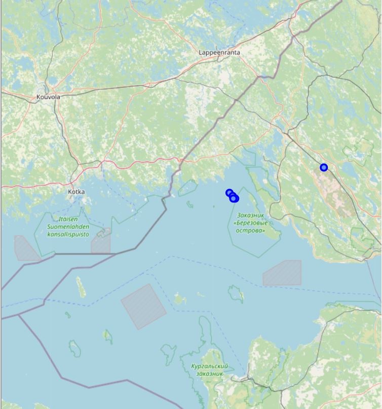 Helsingin yliopiston seismologian instituutti, kartta 201022