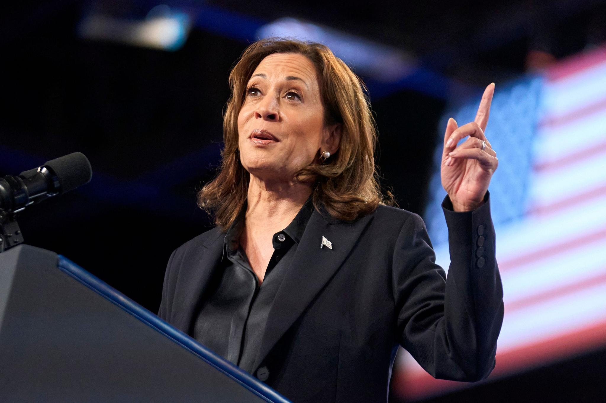 Demokraattipuolueen presidenttiehdokas Kamala Harris 4. lokakuuta 2024.