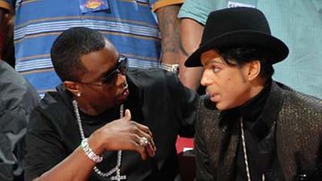 Sean "P. Diddy" Combs jutteli Princen kanssa.