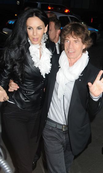 Mick Jagger ja nykyinen tyttöystävä L'Wren Scott.