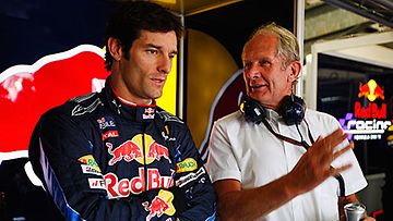 Mark Webber ja Helmut Marko, kuva: Mark Thompson/Getty Images