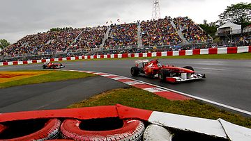Ferrarit peräkkäin Kanadan GP:ssä. 