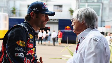 Mark Webber ja Bernie Ecclestone