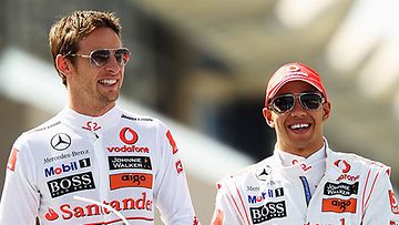 Jenson Button ja Lewis Hamilton (Kuva: Mark Thompson/Getty Images)