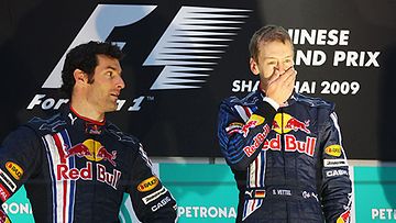 Red Bullin Mark Webber ja Sebastian Vettel, kuva: Mark Thompson/Getty Images 