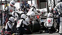 Jenson Button varikolla, kuva: Honda