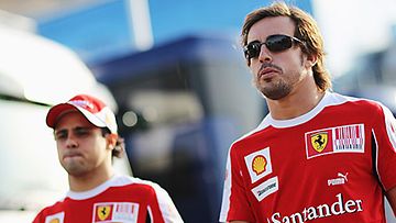 Felipe Massa ja Fernando Alonso, kuva: Malcolm Griffiths/Getty Images