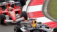 Felipe Massa ja David Coulthard (Kuva: GEPA pictures/ Mathias Kniepeiss)