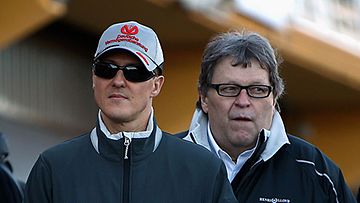 Michael Schumacher ja Norbert Haug, kuva: Mark Thompson/Getty Images