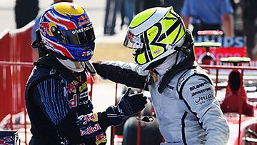 Mark Webber ja Jenson Button, kuva: Mark Thompson/Getty Images