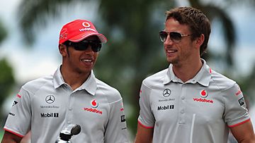 Lewis Hamilton ja Jenson Button, Photo: Clive Mason/Getty Images