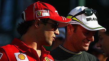 Felipe Massa ja Rubens Barrichello, kuva: Ryan Pierse/Getty Images