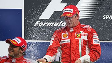 Kimi Räikkönen ja Felipe Massa, kuva: Clive Mason/Getty Images 