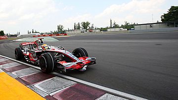 Lewis Hamilton Kanadassa 2008. Kuva: Mark Thompson/GETTY.
