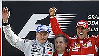 Räikkönen, Todt ja Schumi, kuva: Clive Mason/Getty Images