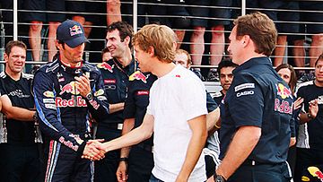 Mark Webber ja Sebastian Vettel, kuva: Mark Thompson/Getty Images