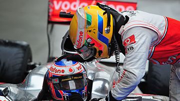 Jenson Button ja Lewis Hamilton, Photo: Clive Mason/Getty Images
