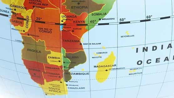 Mauritius sijaitsee kaukana Afrikan mantereesta.