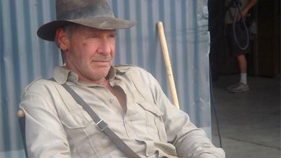 Harrison Ford Indiana Jonesina 21.6.2007 (Kuva: Steven Spielberg / www.indianajones.com)