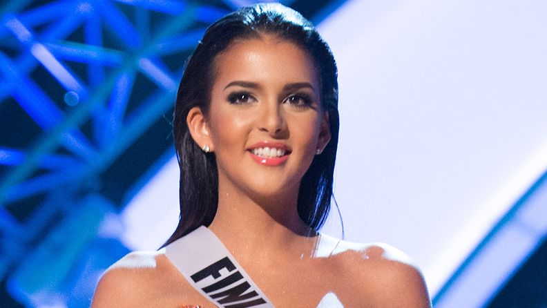 Sara Chafak Miss Universum -kilpailun alkukarsinnassa.