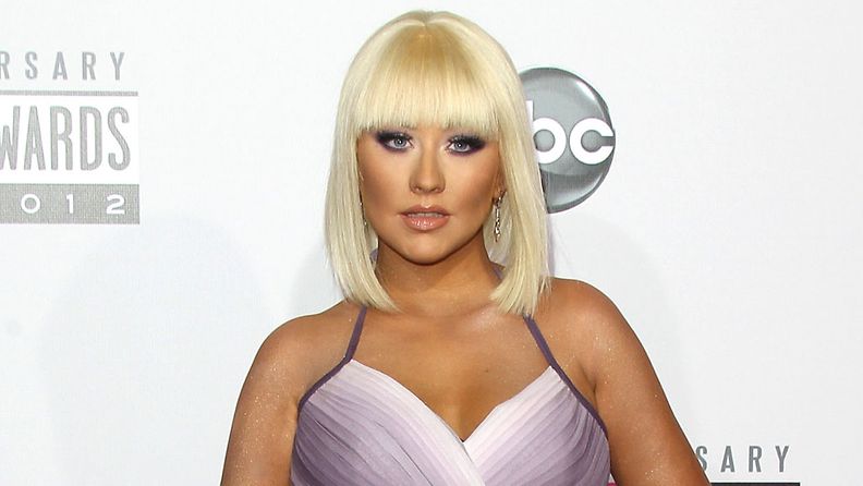 Christina Aguilera oli mukana Music Awardseissa.