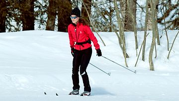 Pippa Middleton treenasi hiihtoa Sveitsissä helmikuussa.