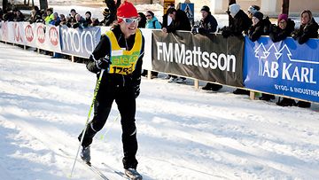 Pippa Middleton Vasaloppet-hiihtotapatumassa 4.3.2012.