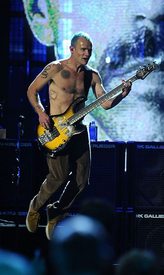 Red Hot Chili Peppers -yhtyeen basisti Flea.