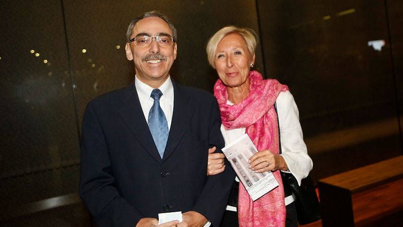 Ben Zyskowicz ja vaimo Rahime valtiopäivien avajaiskonsertissa.  