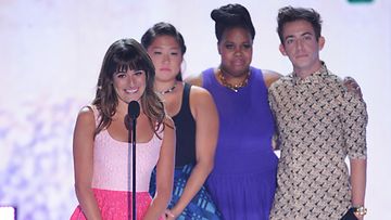Lea Michele ja Glee-kasti Teen Choice -gaalassa.