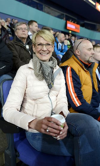 Leena Harkimo jääkiekon SM-liigan puolivälieräottelussa 27.3.2013.