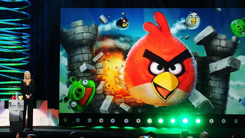 Angry Birds -pelin luoja Peter Vestbacka oli mukana palkiontogaalassa.