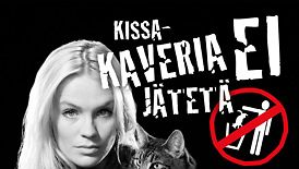 Jonna Kosonen Kissakaveri Ei Jätetä -kampanjan julisteessa. 