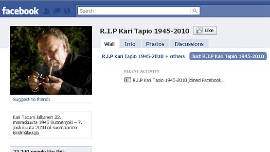 Julkkikset kunnioittavat Kari Tapion muistoa Facebookissa – lue kauniit  sanat 
