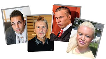 Pezhman Ahmadi, Matti Nykänen, Antti Kurhinen ja Johanna Tukiainen