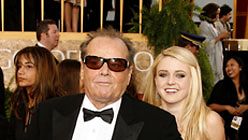 Jack Nicholson toi tyttärensä Golden Globe gaalaan (Kuva: Kevin Winter/Getty Images) 