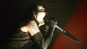 Marilyn Manson keikalla Sydneyssä. (Kuva: Sergio Dionisio/Getty Images)