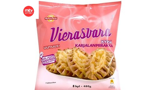 Vierasvaraksi suolaista syötävää 