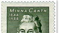Minna Canth -postimerkki vuodelta 1944.