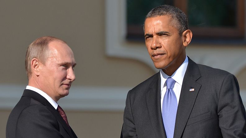 Barack Obama ja Vladimir Putin.