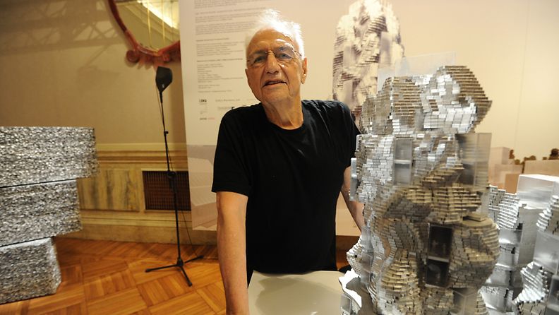 US-Canadian architect Frank Gehry presents Luma, Parc des Ateliers project for Arles, France, at a preview of Venice Architecture Biennale in Venice, Italy, 25 August 2010. 