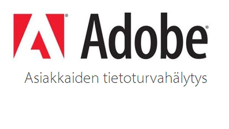 Adobe tietoturvahälytys