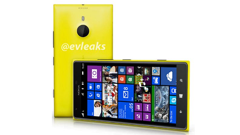 Twitter-nimimerkki @evleaksin julkaisema kuva väitetystä Lumia 1520 -phabletista.