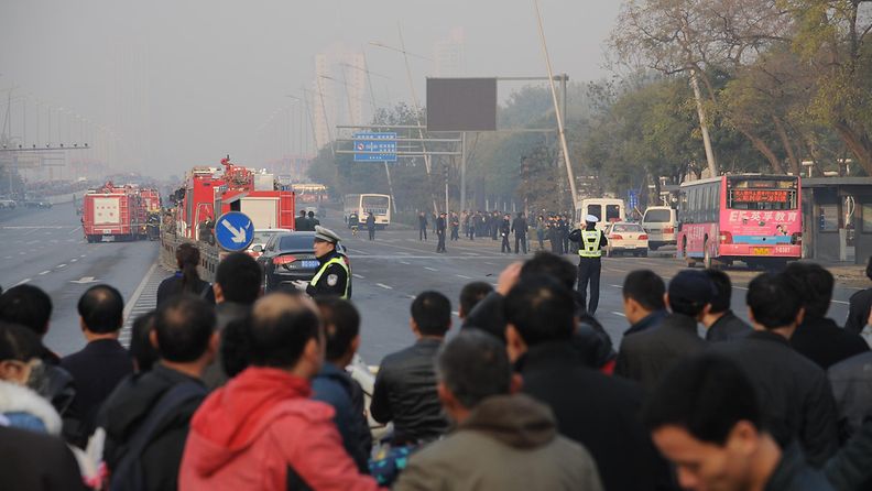 Räjähdys Kiinassa 6. marraskuuta 2013.