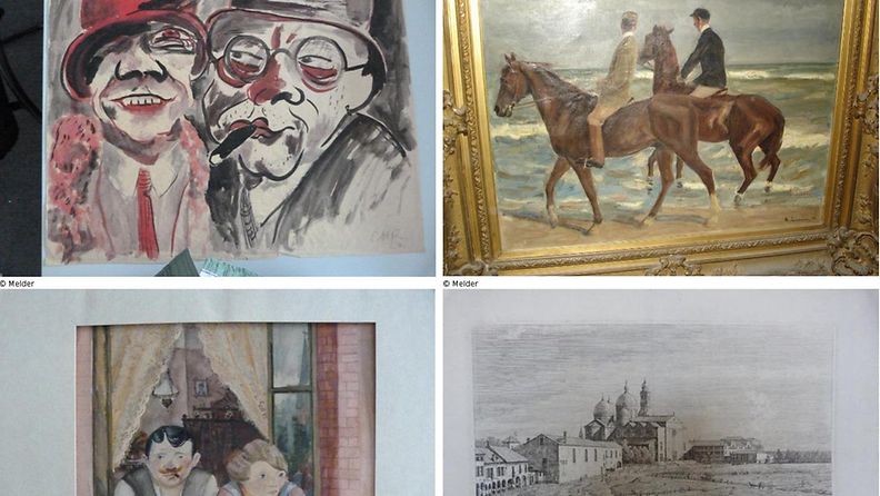 Saksalaisesta asunnosta löytyneet taideaarteet listataan nettiin. Kooste neljästä löytyneestä taulusta.