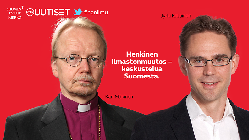 Arkkipiispa Kari Mäkinen ja pääministeri Jyrki Katainen