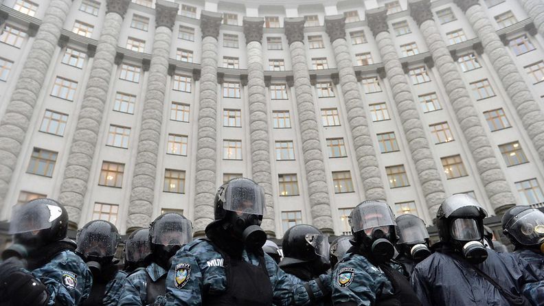 Ukraina, mielenosoitus, mellakkapoliisi