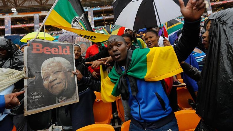 Johannesburg Mandela muistotilaisuus 10.12.2013
